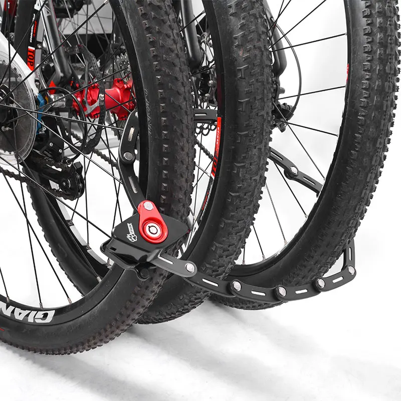 Складной велосипедный замок с 3 кнопками Гамбург сплав Противоугонная сильная