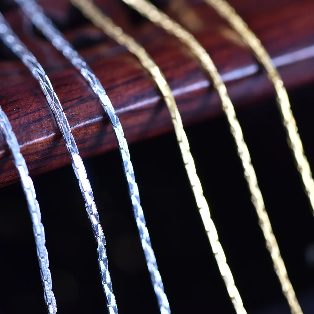 Медные цепи с серебряным/золотым покрытием для изготовления ювелирных изделий