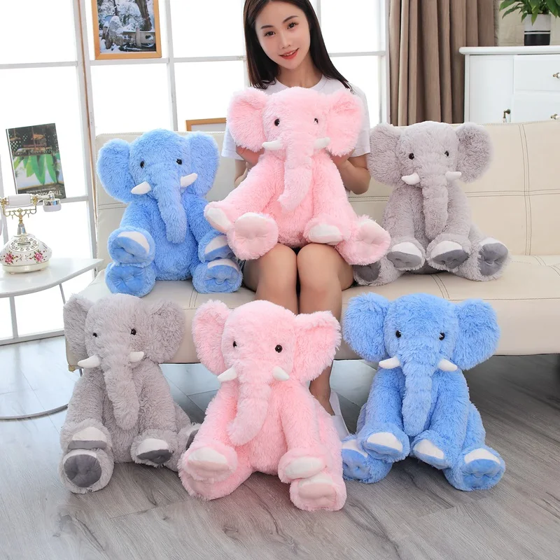 

50CM Soft Lovely Plush Elephant Doll Toy Kids Baby Sleeping Pillow Cushion Cute Stuffed Elephant Baby Accompany Doll Xmas Gift