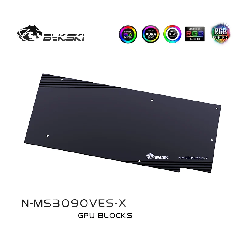 Bykski водный охладитель для MSI Geforce RTX 3080 3090 VENTUS 3X 10G OC полное покрытие водного блока