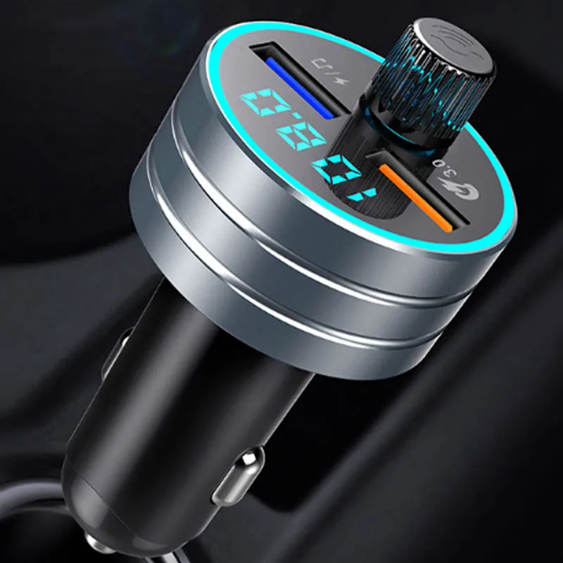 Автомобильный Bluetooth 5 0 Mp3 Handsfree двойной USB плеер QC3.0 зарядное устройство для