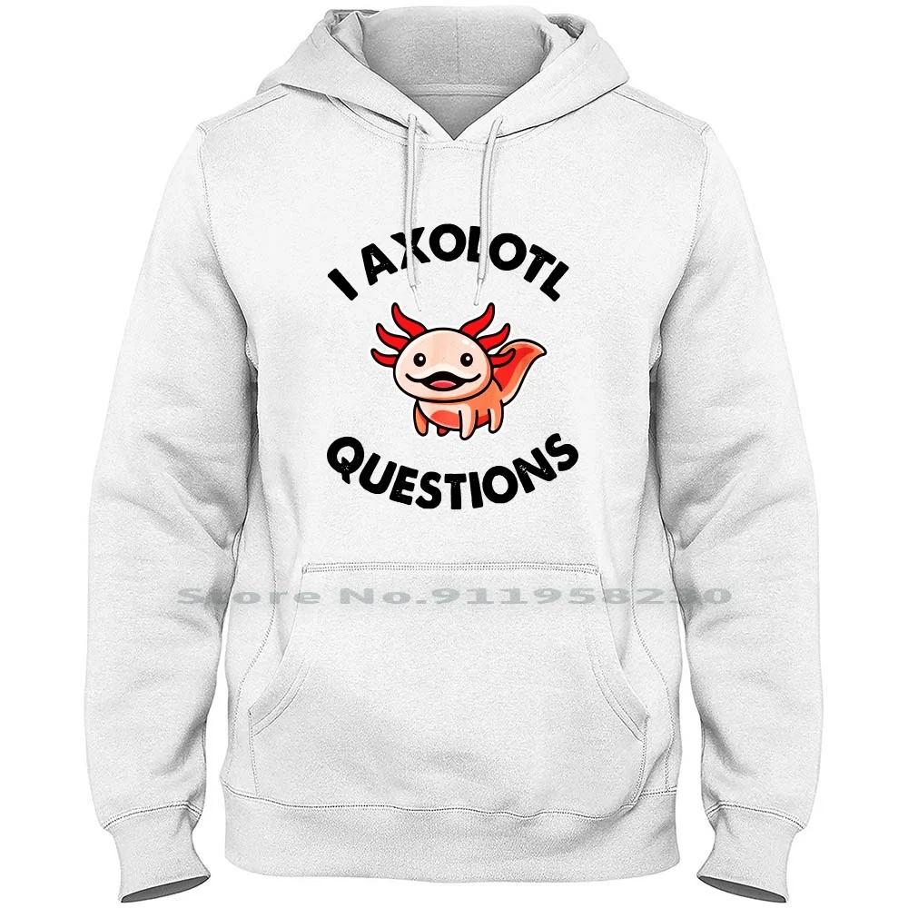 

Axolotl подарок Мужчины Женщины Толстовка пуловер свитер 6XL большого размера хлопок Популярные Животные тренд немного мемы горячие подарки ко...