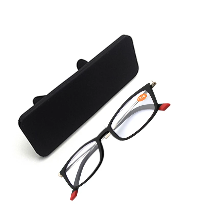 Сверхлегкий очки для чтения Для мужчин женщин прямоугольный неразрывный