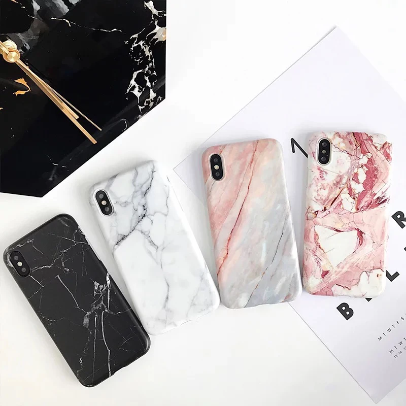 Роскошные гелевые Чехлы Imd с мраморным камнем для iPhone 12 Mini 7 11 Pro 6s 6 8 Plus X 10 XR XS Max SE 2020