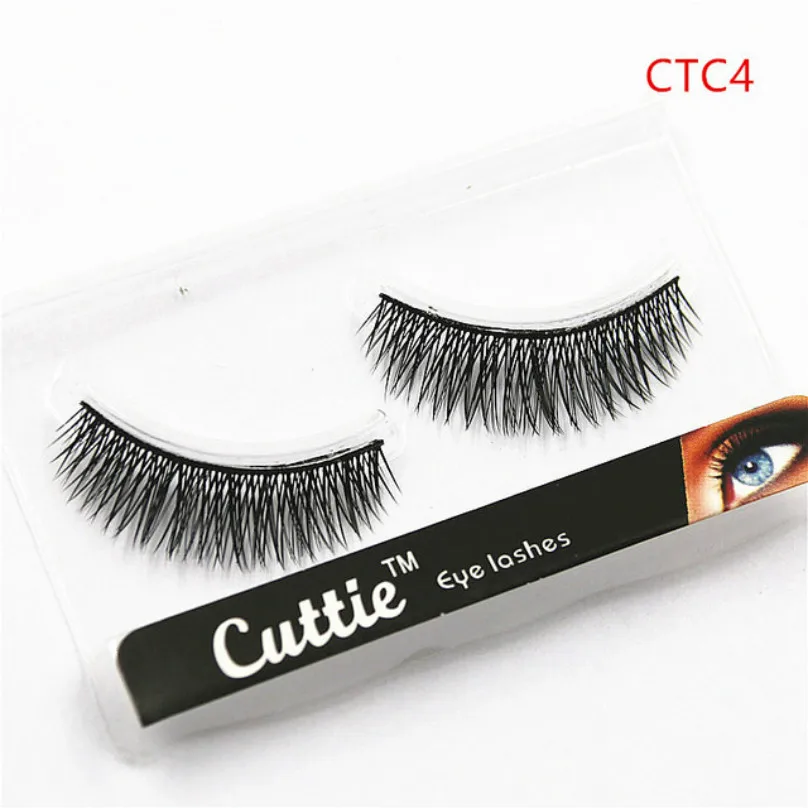 1 Pairs Sexy Thick Cross 3D Mink Hair False Eyelashes Natural/Thick Long Eye Lashes Wispy Makeup Beauty Extension Tools #CTC4 | Красота и