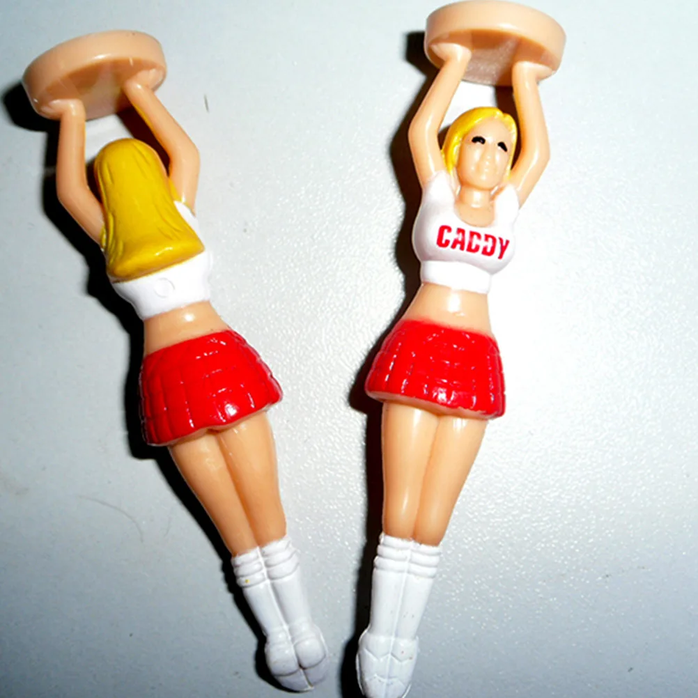 4/6 PCS/Set Outdoor Girl Golf Tees Plastic Holder For Golfers Sport Decoration Protect Rod |