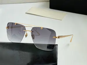 2021 модные большие солнцезащитные очки Maybach женские роскошные модные градиентные безободковые затененные большие металлические очки Квадратные Солнцезащитные очки для мужчин