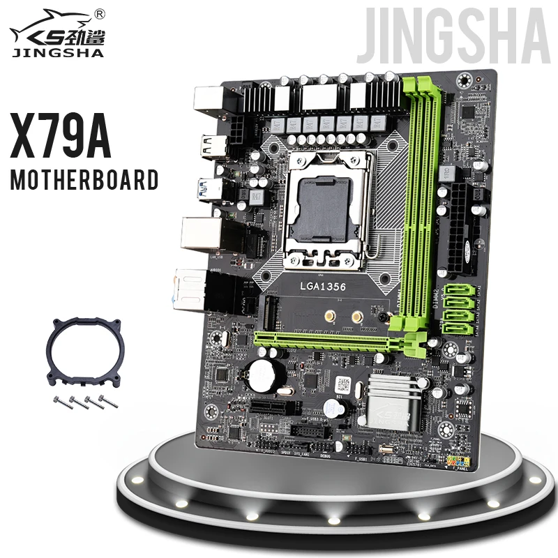 Материнская плата JINGSHA X79A LGA 1356 с поддержкой серверной памяти DDR 3 REG ECC USB 0 SATA 2