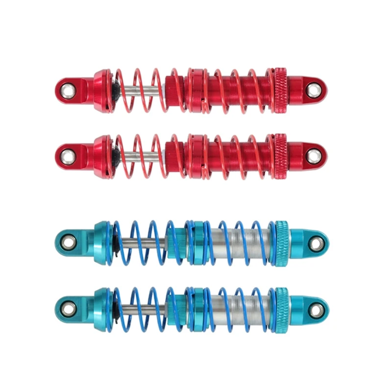 

4PCS 80Mm Metal Hydraulic Shock Absorber Damper for 1/10 Climbing Car TRX4 SCX10 90046 Red