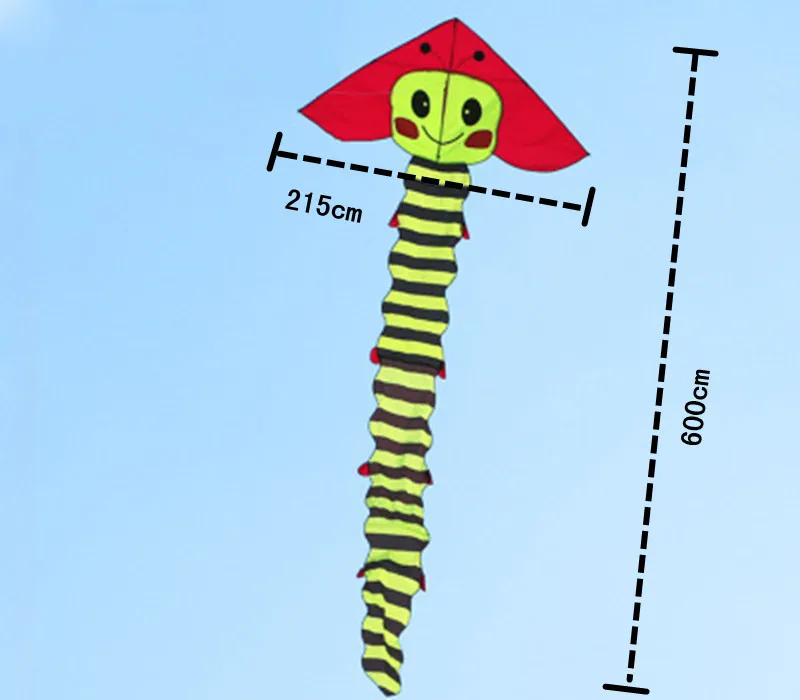 Высококачественный воздушный змей с насекомым и длинным хвостом 6 метров |