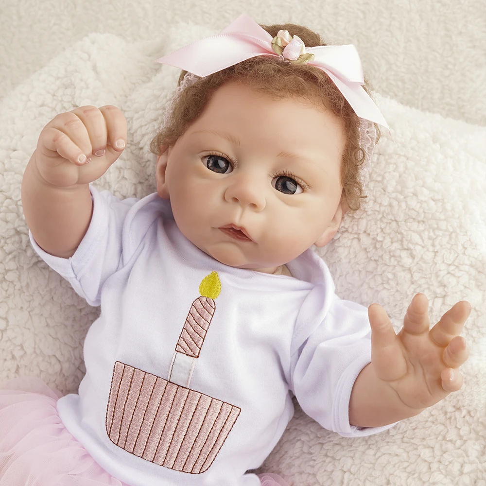 ADFO 21 дюйм (ов) Harlow принцесса Reborn Baby всего тела винил реалистичные куклы