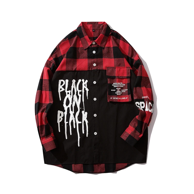 Весенняя клетчатая рубашка в стиле ретро для девочек красные женские рубашки хип