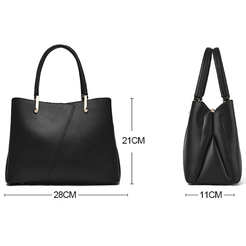 

Women's Leather Handbags Shoulder Bags,Clical Style Handle for Work