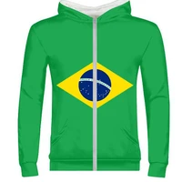 brazil male youth custom name number country zipper sweatshirt portugal br flag portuguese print photo brasil federativa clothes