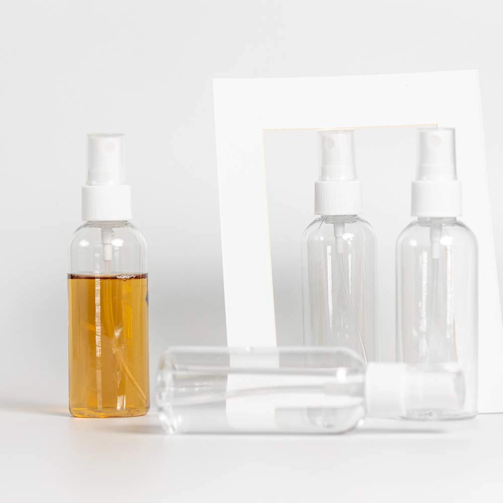 Портативные 100 мл многоразовые бутылки для путешествий прозрачный пластиковый