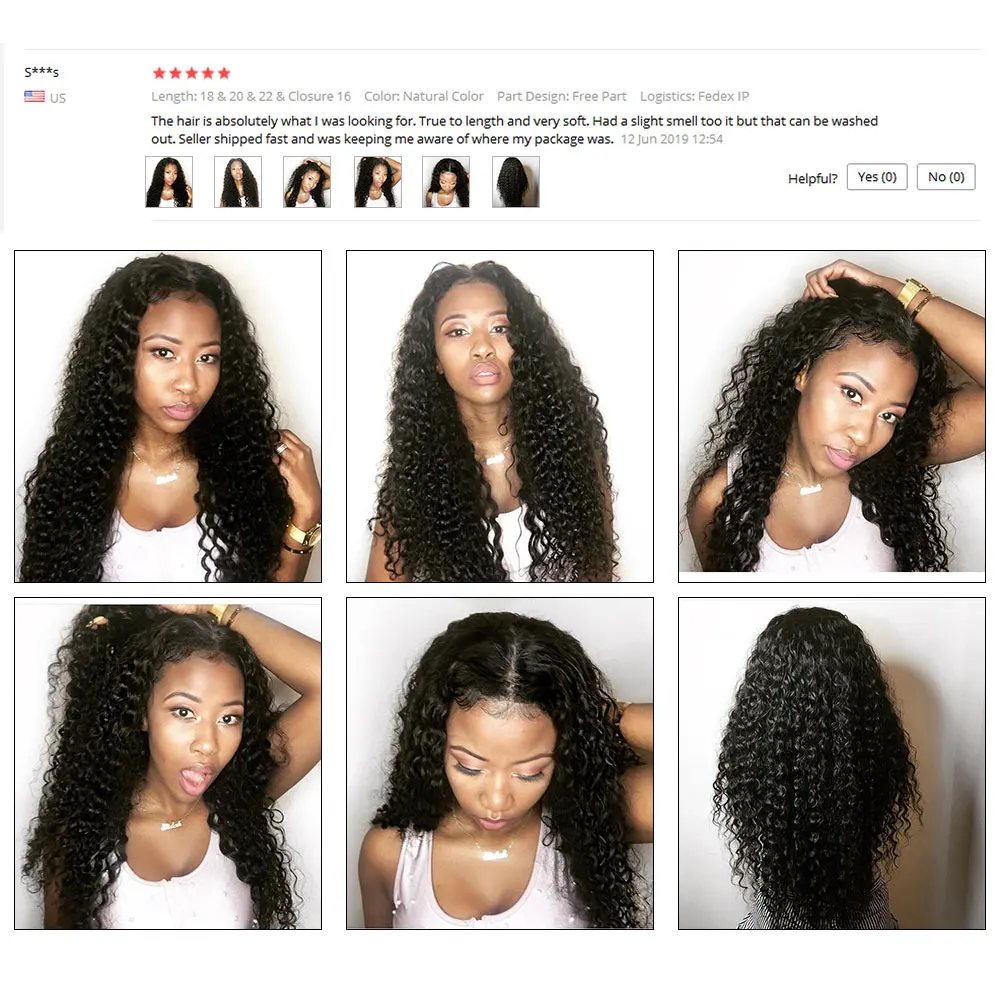 Водные волнистые пучки с закрытием 4 шт./партия перуанские накладные волосы 100%