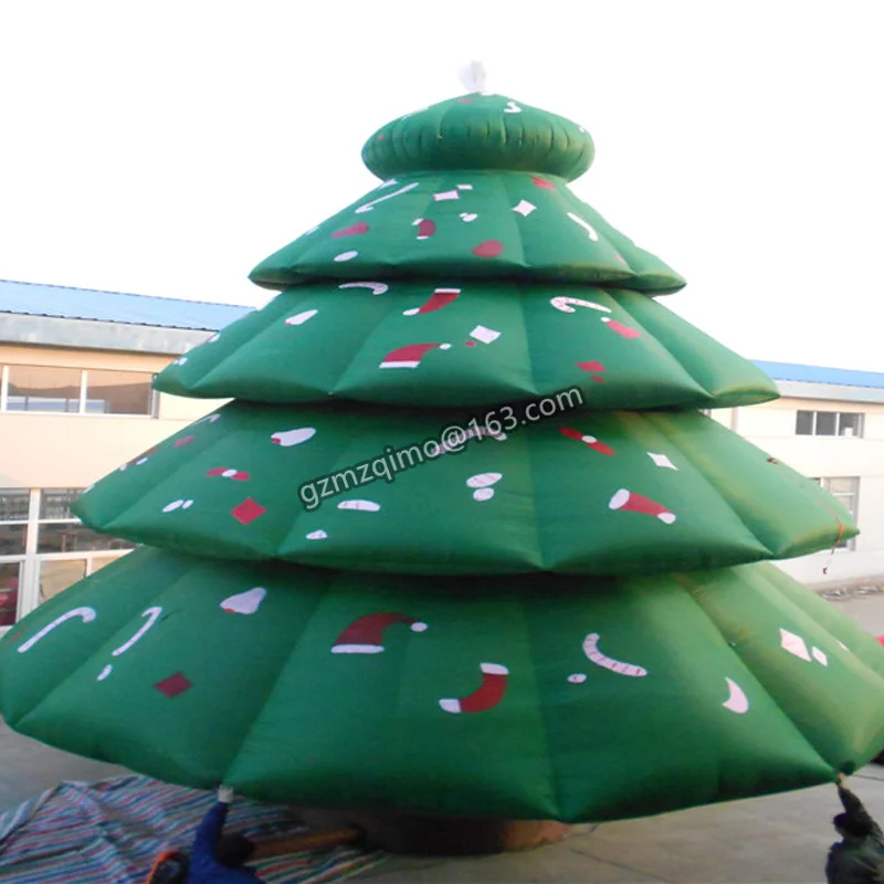 

Огромная надувная Рождественская елка для наружного украшения, рождественские надувные украшения