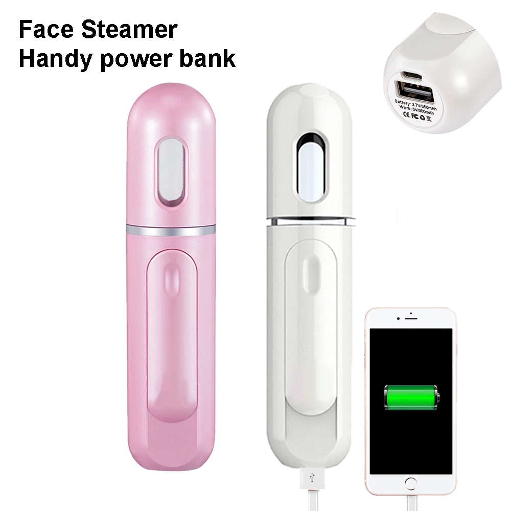 

2 в 1 USB распылитель отпариватель для лица Nano Mister спрей для лица увлажняющее устройство для красоты средство для ухода за кожей с блоком питан...