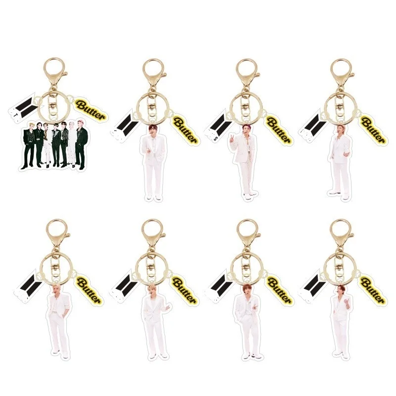 

KPOP Bangtan Boys New Album Butter Pendant Keychain Peripheral Customization