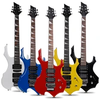 factory wholesale price flame shape 24 frets electric guitar guitarra electrica stringed instruments