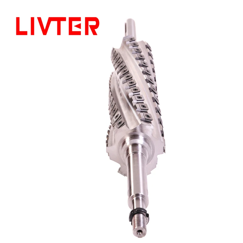 

LIVTER R150 Spiral Cutter Head for Wood Planer Machine Woodworking Helical Cutter Head