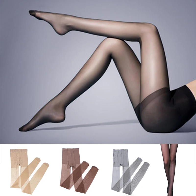 

1 Pc Summer Sexy Elastic Ultra-Thin Long Sock Black Nude Gray Thigh High Stocking Pantyhose For Women Girls 2021 New