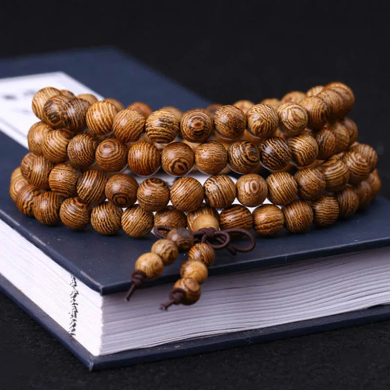 Новинка 108 шт. бусины венге молитвенный браслет тибетский буддийский мала четки
