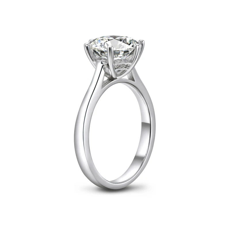 Женское кольцо с фианитом 4 карата серебро 925 пробы|Кольца| |