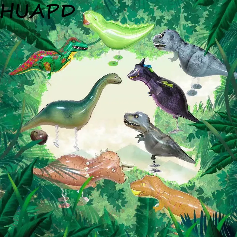 1 шт. большие шары с рисунком динозавра и гелием для прогулок вечерние дня