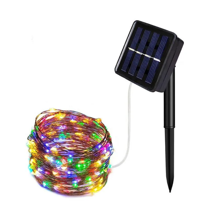 5м 50 светильник s на открытом воздухе солнечных батареях Медный провод Светильник