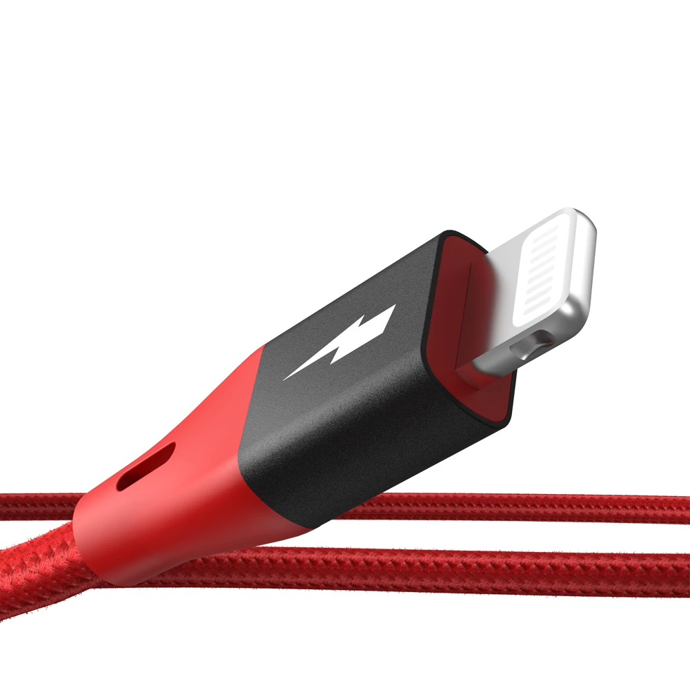 Кабель для передачи данных BlitzWolf BW-MF10 Pro 2.4A Lightning/USB 1 8 м/6 футов сертифицированный MFi