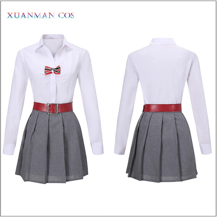 Женская Элитная школьная форма серый костюм для косплея индивидуальная женская