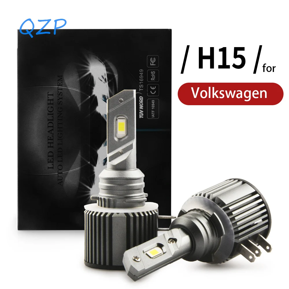 

QZP Canbus No Error H15 LED Headlight Headlamp for VW Volkswagen Tiguan Golf GTi Golf 7 Touareg Golf Tour 6500K white 70W