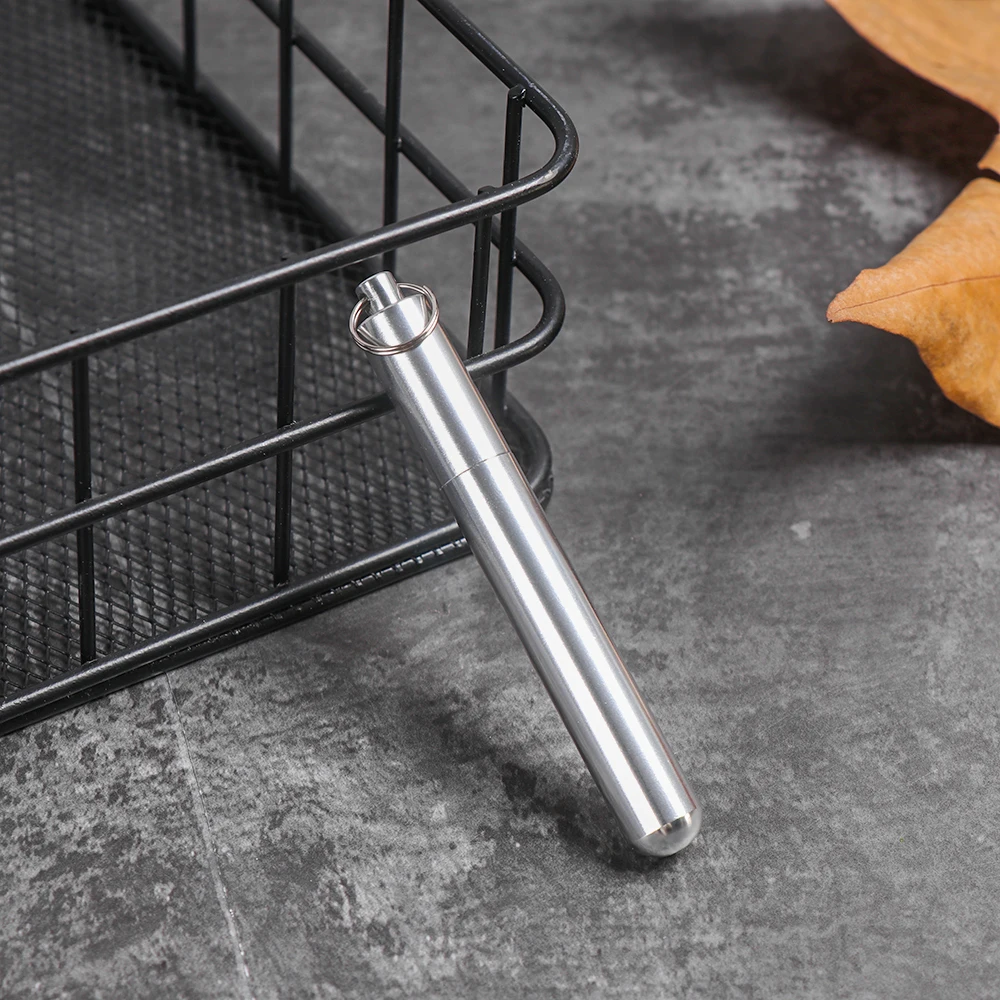 1 шт. переносной титановый сплав зубочистка Ушная ложка бутылка