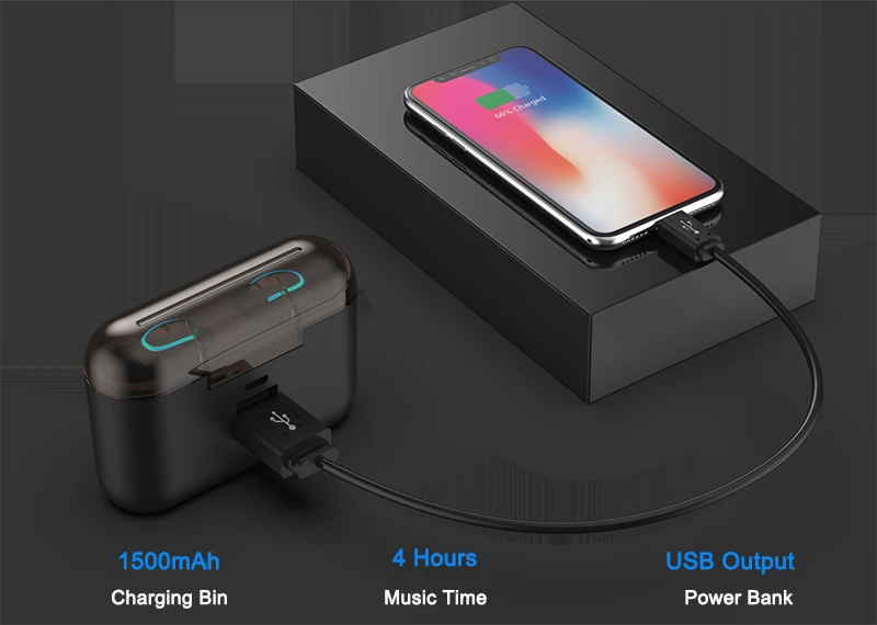 Waterproof IPX5 Wireless Bluetooth Sports Headphones Cordless Headset In Ear Earbuds Earphones Auto Pairing Q32 With Mic | Электроника