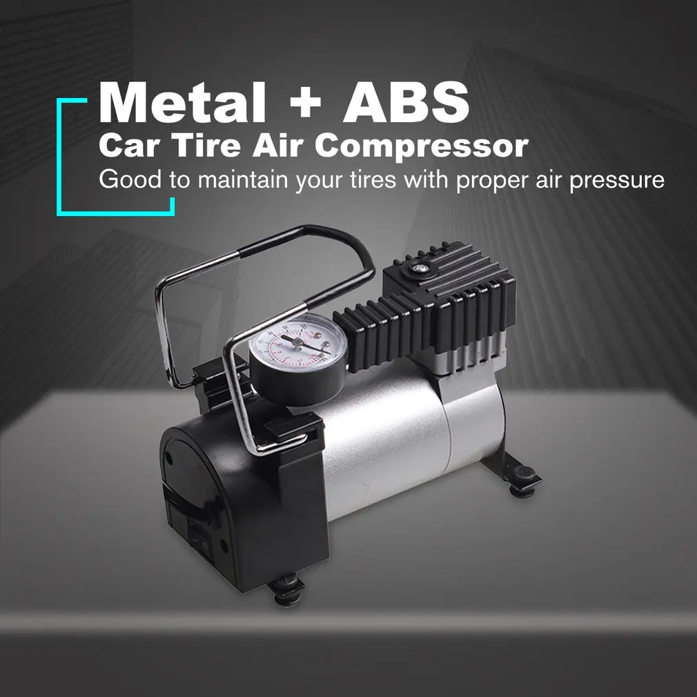 Насос воздушный компрессор 12 В портативный автомобильный Электрический насос
