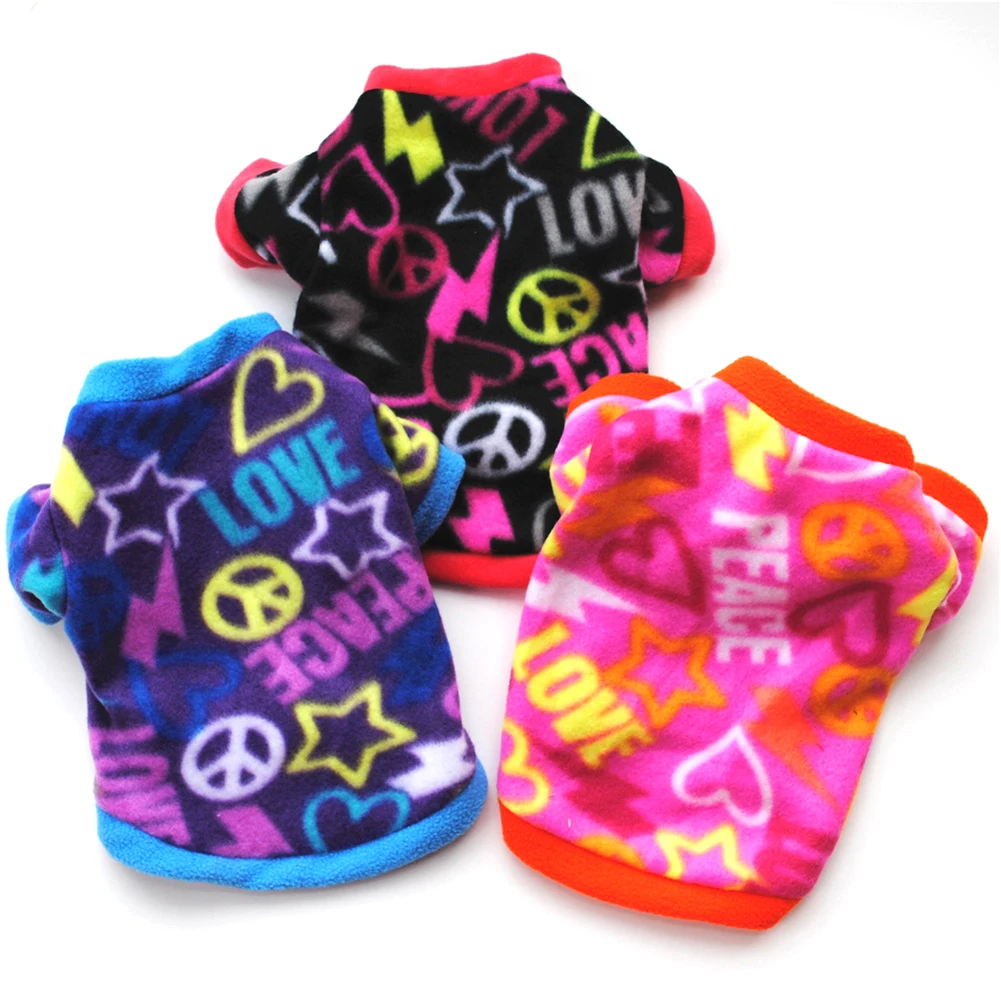 

Puppy Clothes Winter Comfortable Warm Fleece Soft Sweater Coat Jacket Chihuahua Schnauzer Bomei French Fighting Pet Clothes