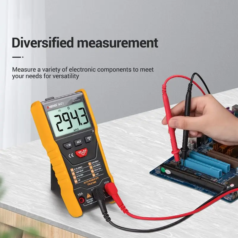 

1set M21 Auto Range Multimeter True RMS Digital 6000 Counts NCV Flashlight Multimeter
