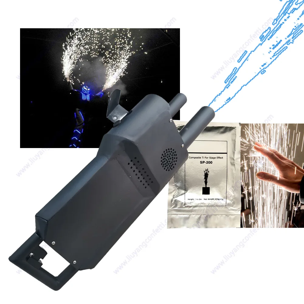 Wedding Firework Sparkler Handheld Shooting Gun Spark Pyrotechnic Bar Party Magic Wand Machine Electric Cold Pyro Stage Concert