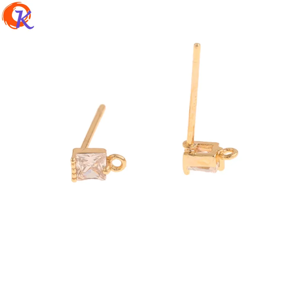 Cordial Design 50 шт 3*5 мм CZ серьги гвоздики/ювелирные изделия аксессуары/ручная