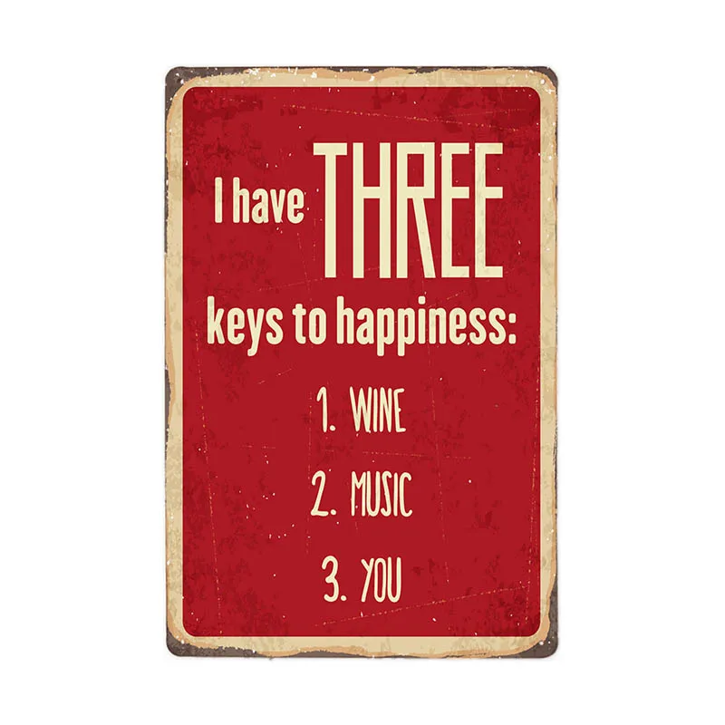 ЖИЗНЬ лозунг металлические Ретро металлическая Оловянная табличка Винтаж Семья