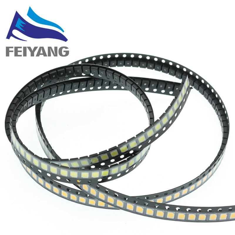100 шт. 3528 SMD светодиодный белый/теплый белый 1210 СВЕТОДИОДНЫЙ ультра яркий