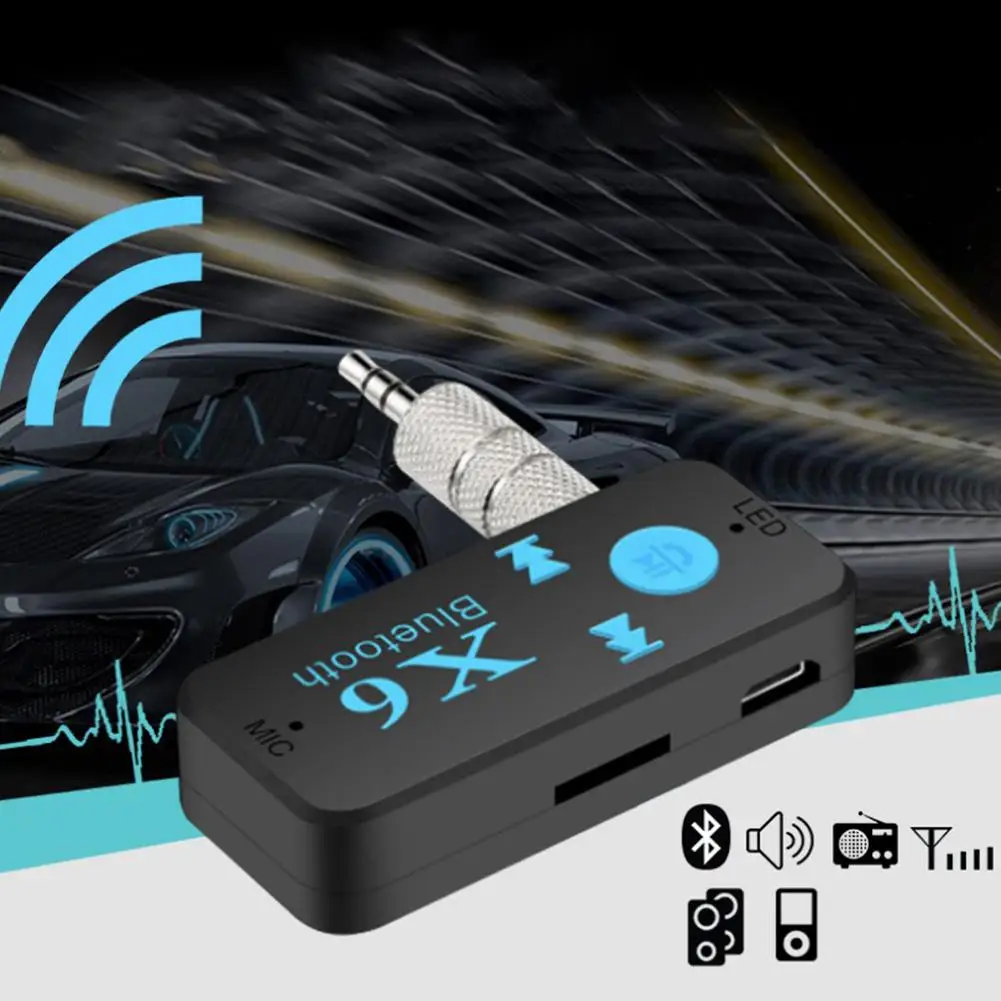 

3 в 1 аудио приемник музыкальный адаптер Bluetooth автомобильный комплект V4.2 Bluetooth музыкальный приемник 3,5 мм Aux TF кард-ридер Громкая связь вызов