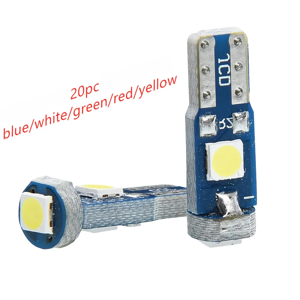 

20 шт. Vehemo приборные огни для грузовика приборной панели автомобиля 5 мм 3 Вт светодиодные автомобильные аксессуары световой индикатор лампы ...