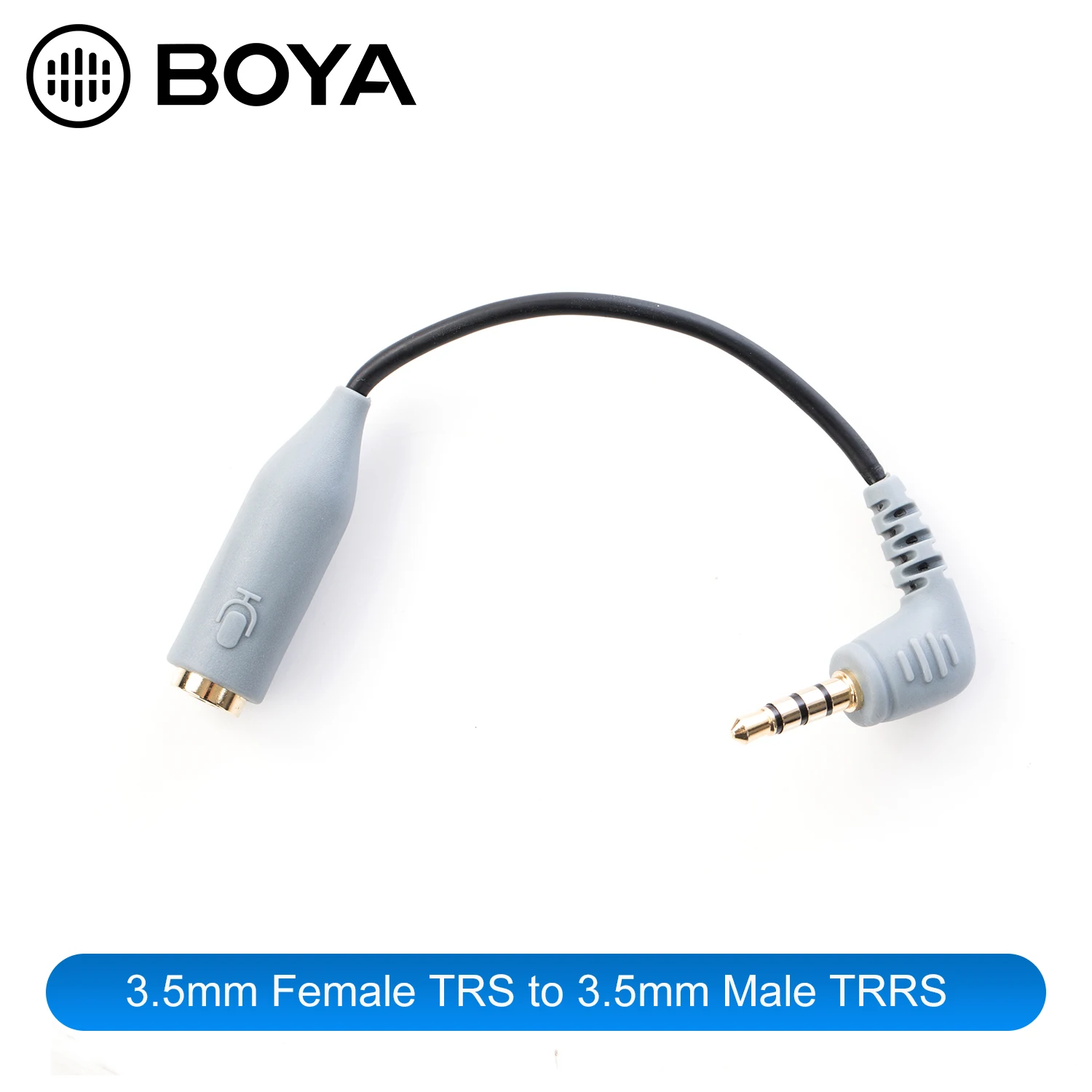

BOYA BY-CIP2 3.5mm TRRS TRS Microphone Cable Adapter for iPad iPod Touch iPhone & Android Smartphones BY-WM8 Micr Accessories