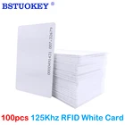 100 шт. 125 кГц идентификационная карта, RFID-метка, карта контроля доступа, смарт-карта, идентификационный Брелок 125 кГц TK4100, идентификационная карта для контроля доступа