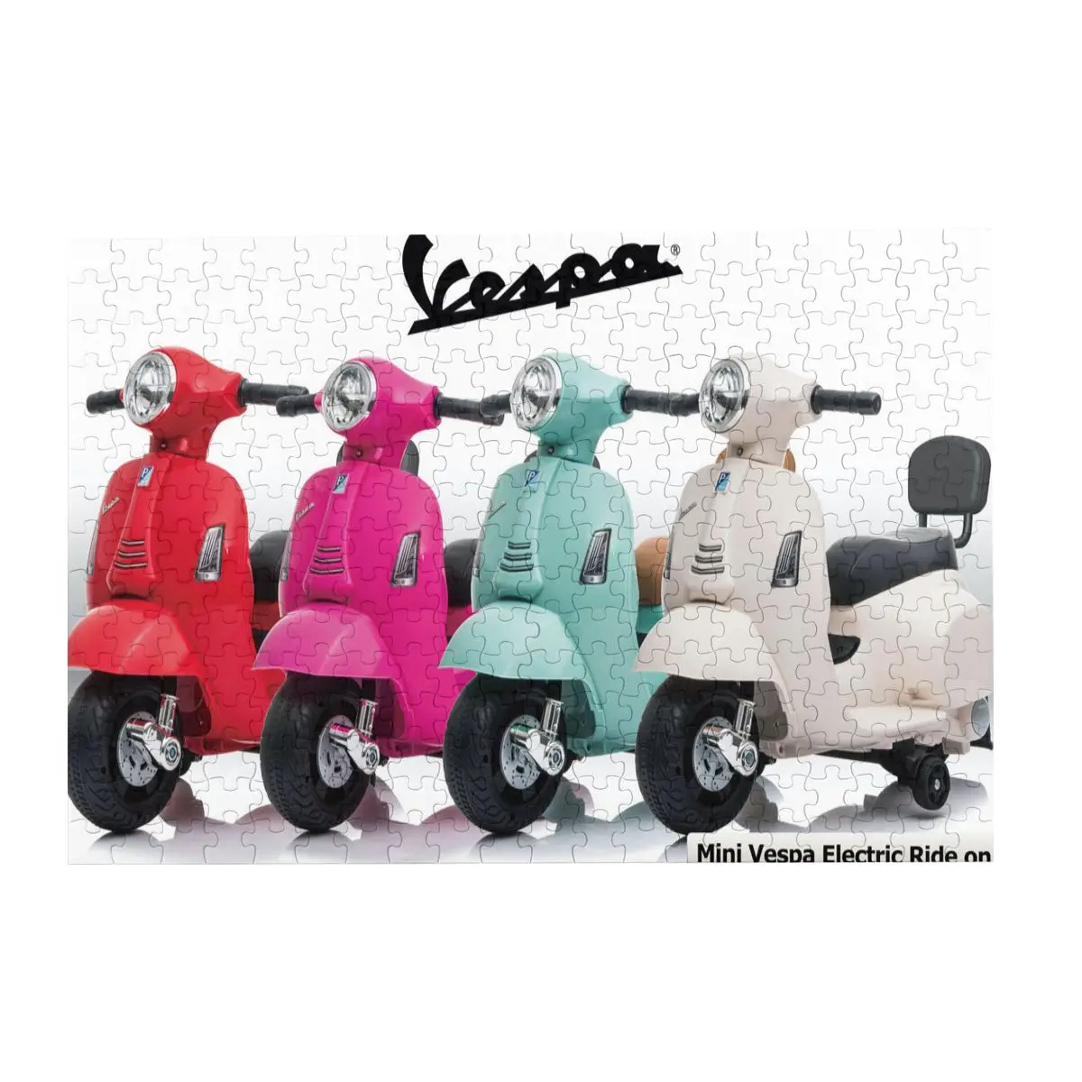 Vespa пазл из фанеры на заказ с изображением мотоцикла 3000|Пазлы| |