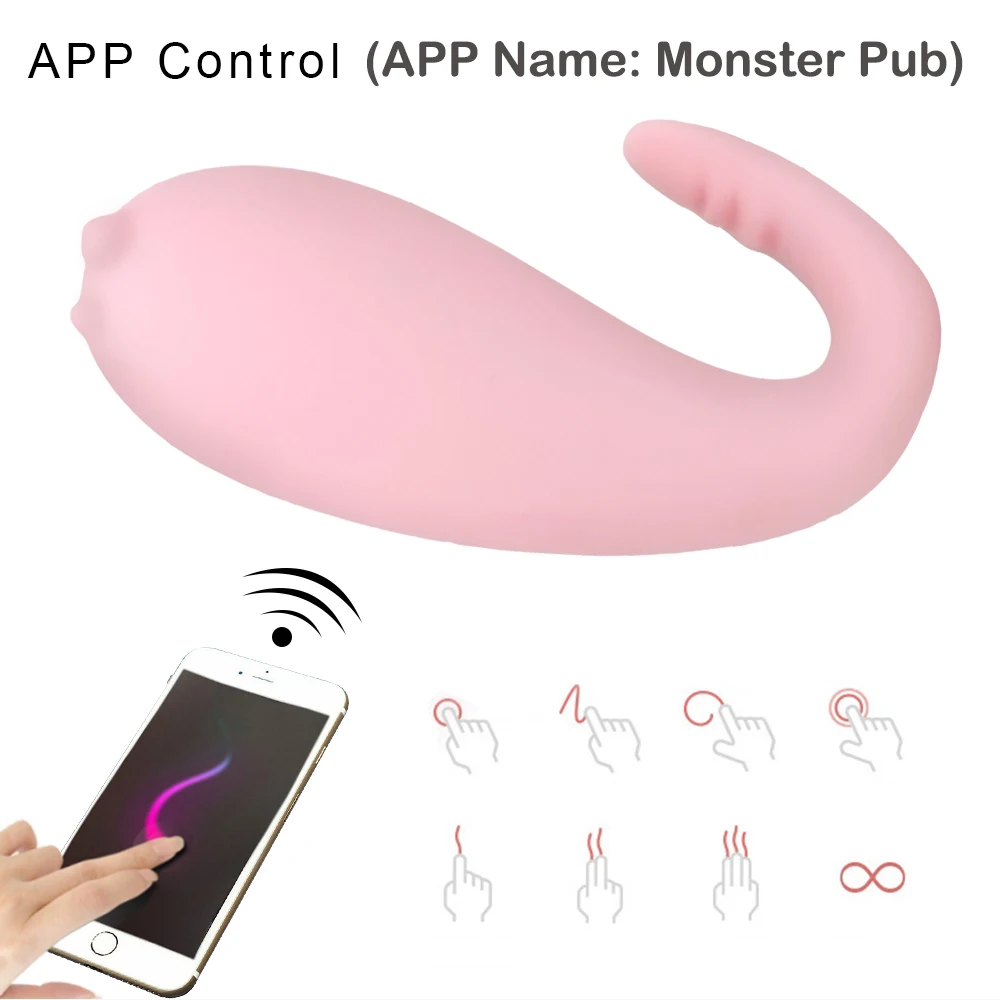 8 Speeds APP Vibrator Bluetooth Wireless Control G-spot Massage Vibrating Egg Adult Games Sex Toys for Women | Красота и здоровье
