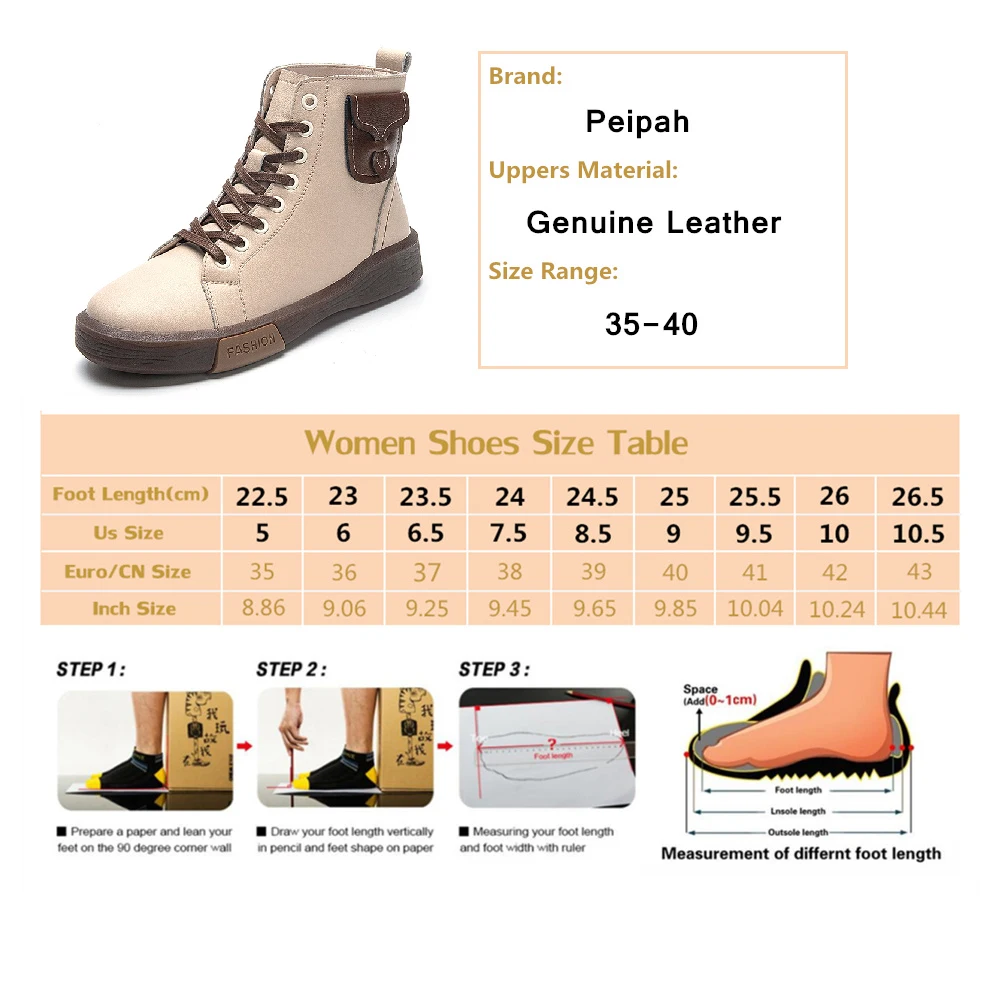 

PEIPAH Autumn Platform Wedges Ankle Boots for Women Lace Up Genuine Leather Sport Shoes Ladies Fashion Mixed Colors Footwear New