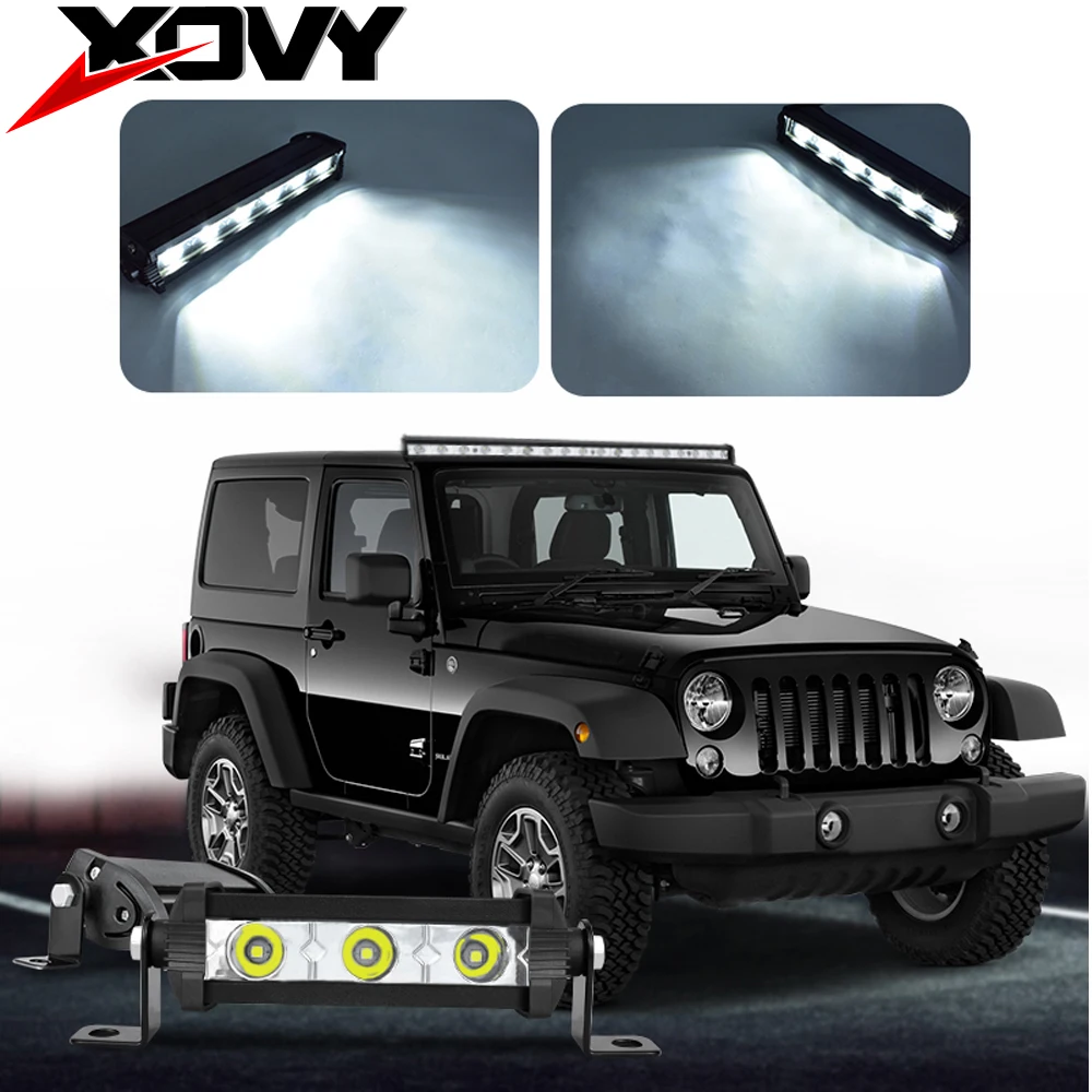 

9/18/36W 24V Led Light Bar 5.6/8.7/14.6 inches Aluminum 6000K Spotlight Waterproof LED Work Light Lamp For SUV 4X4 Off Road